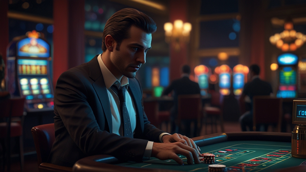 Pending payment alert and troubleshooting screen in a casino environment